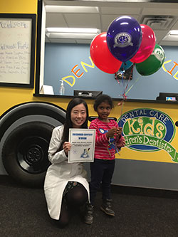 Pediatric dentist Dr. Greenleaf's Monthly Winner