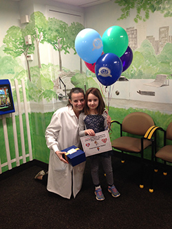 Pediatric dentist Dr. Greenleaf's Monthly Winner