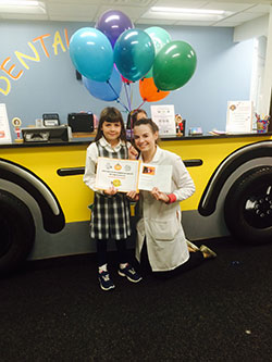 Pediatric dentist Dr. Greenleaf's Monthly Winner