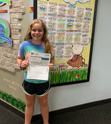 Pediatric dentist Dr. Greenleaf's Monthly Winner