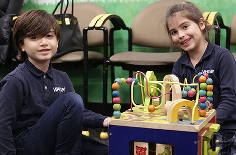Kids in play area