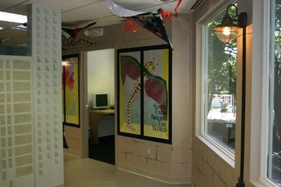 Pediatric Dentists and Orthodontist office Dental Care Kids hallway murral